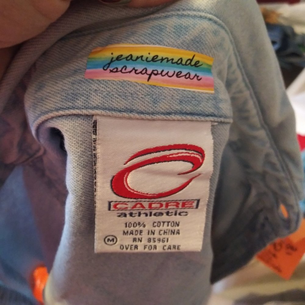 2397 Jeaniemade Size XL Cadre Upcycled Tennessee Vol's Tunic Jacket - Picture 5 of 5
